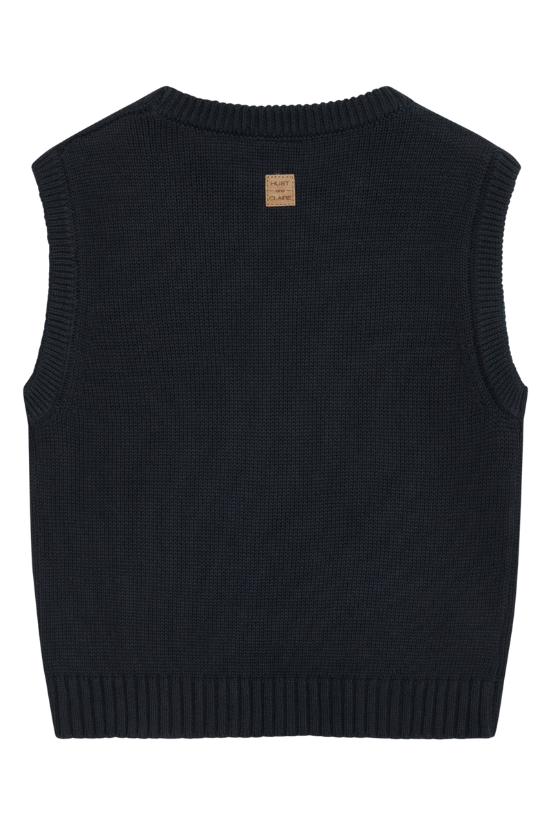 Hust and Claire Princo Ny Vest Navy