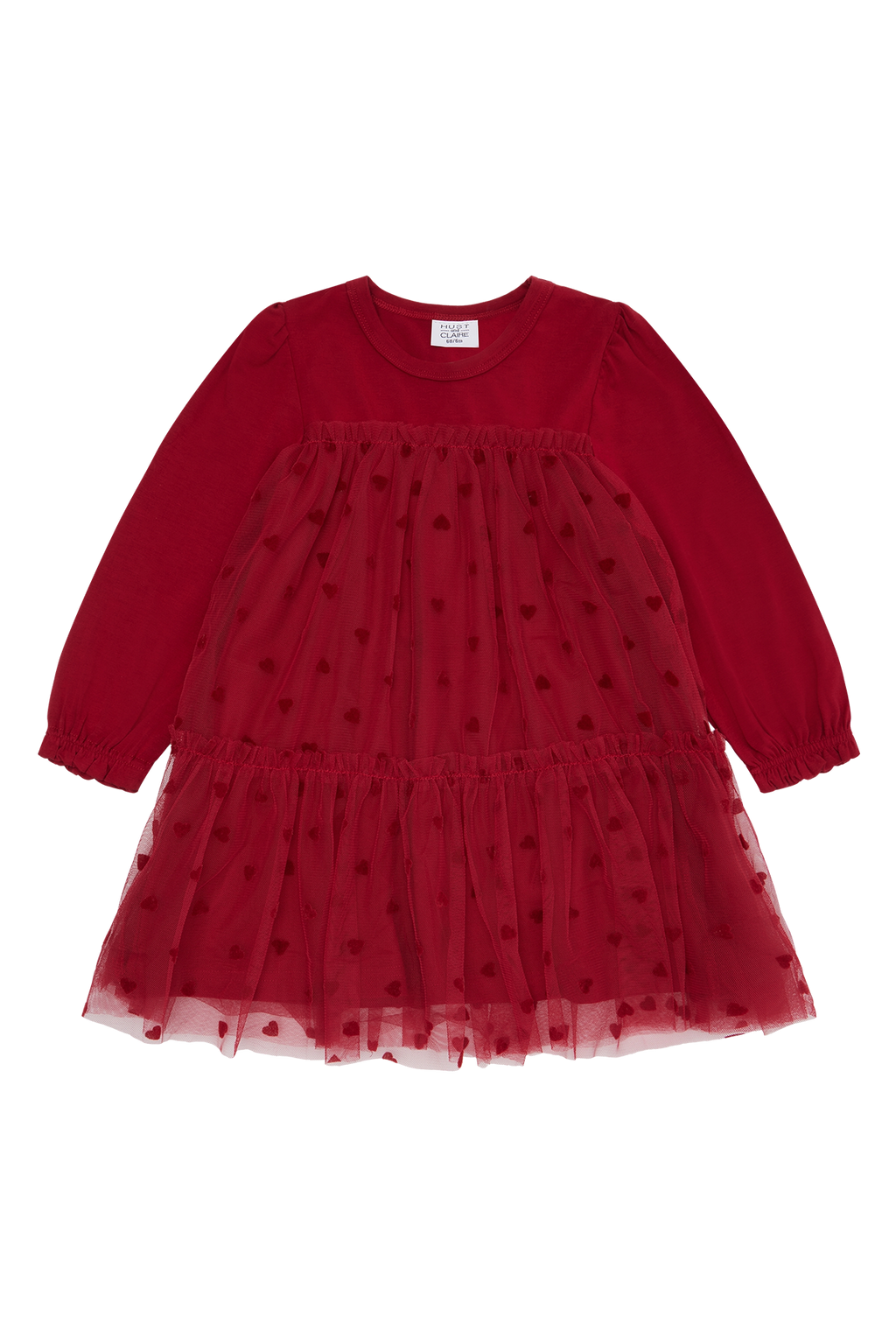 Hust and Claire Karoline Tyll Dress Teaberry