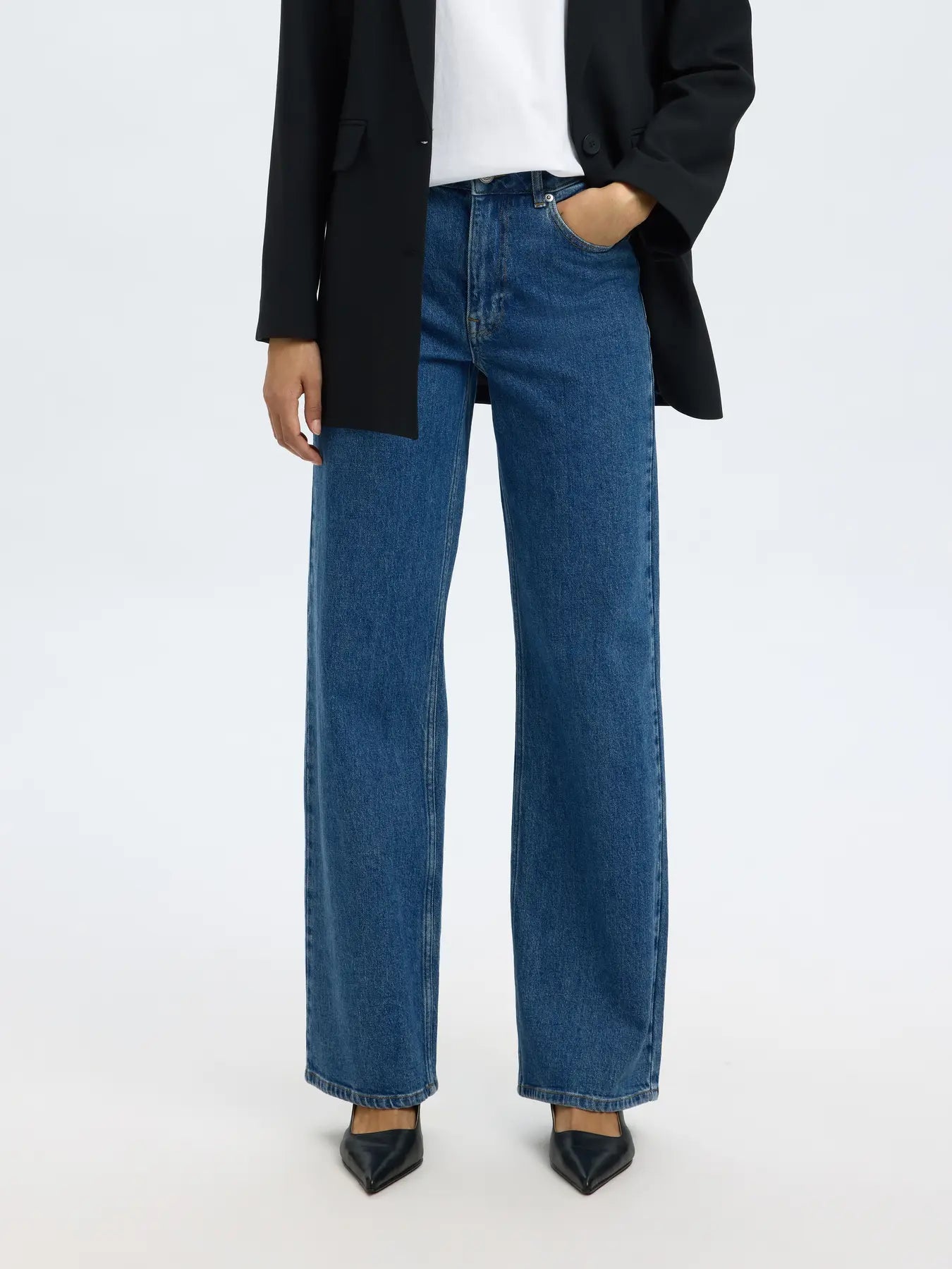 Selected WIDE BEA-KORI HW Jeans
