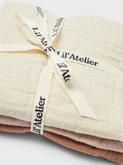 Lil Atelier Isley 3pk Nappies Rose Dust