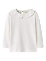 Lil Atelier FUNDO LIA LS SLIM TOP Coconut milk