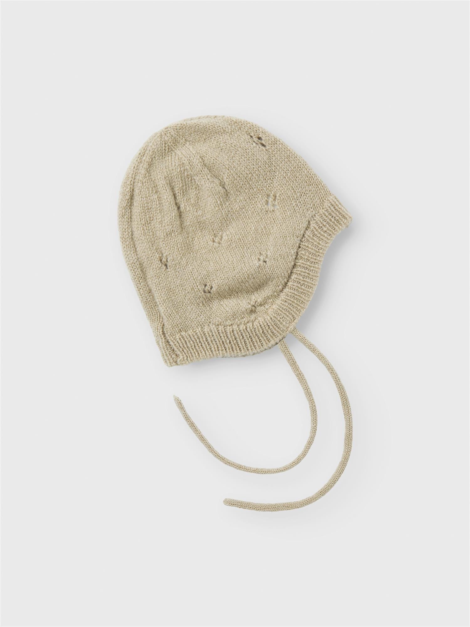Lil Atelier Nalio Wool Knit hat Safari