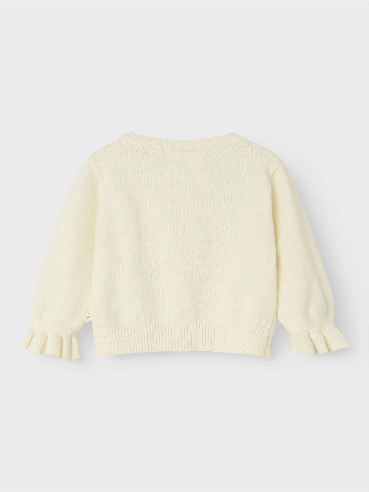 Lil Atelier Fauci Cardigan Baby Coconut Milk