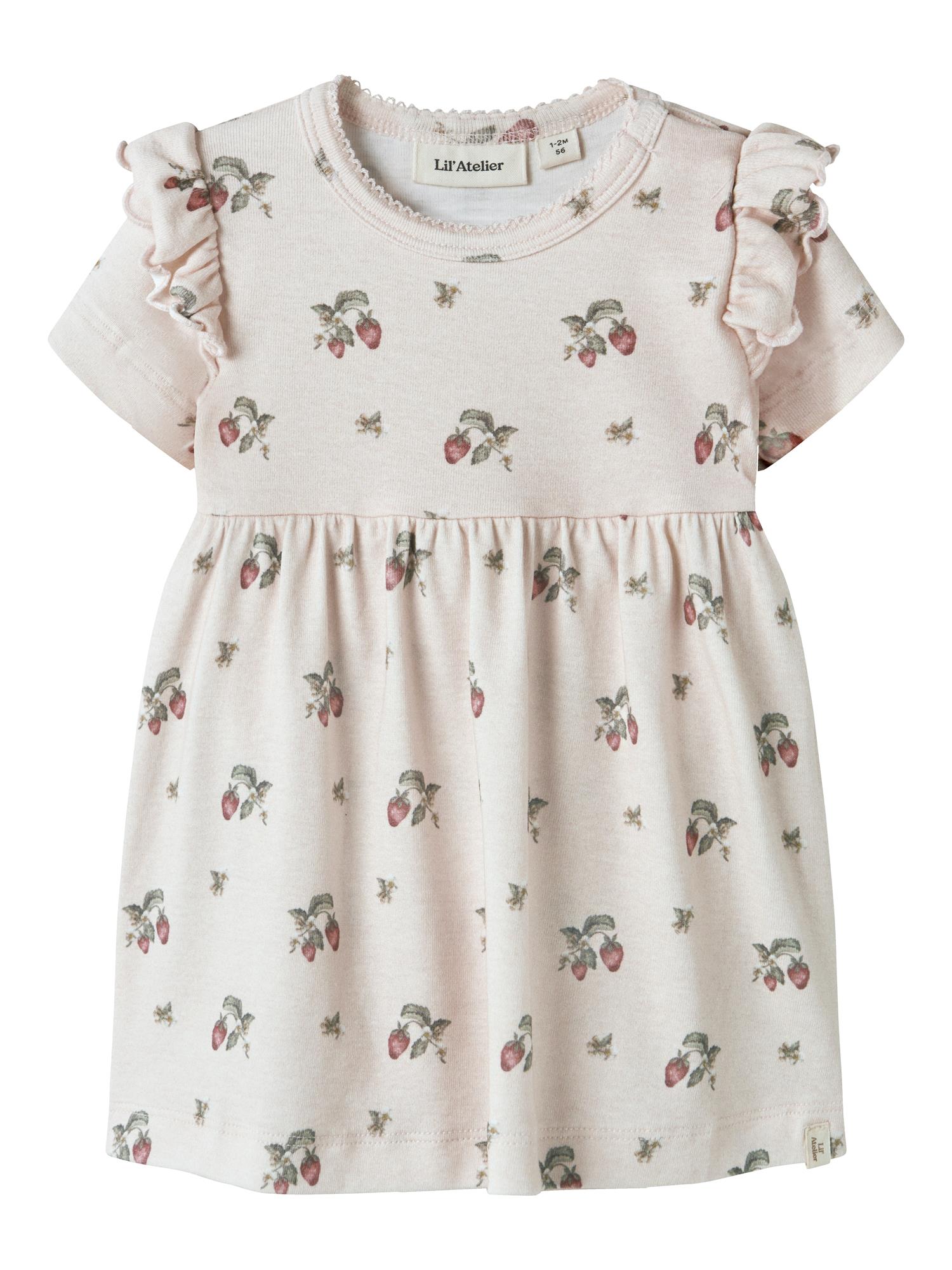 Lil Atelier GAYO SIN SS BODY DRESS Strawberry