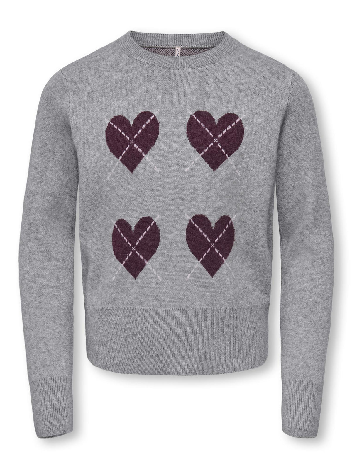 HARLI LS ARGYLE O-NECK PULLOVER