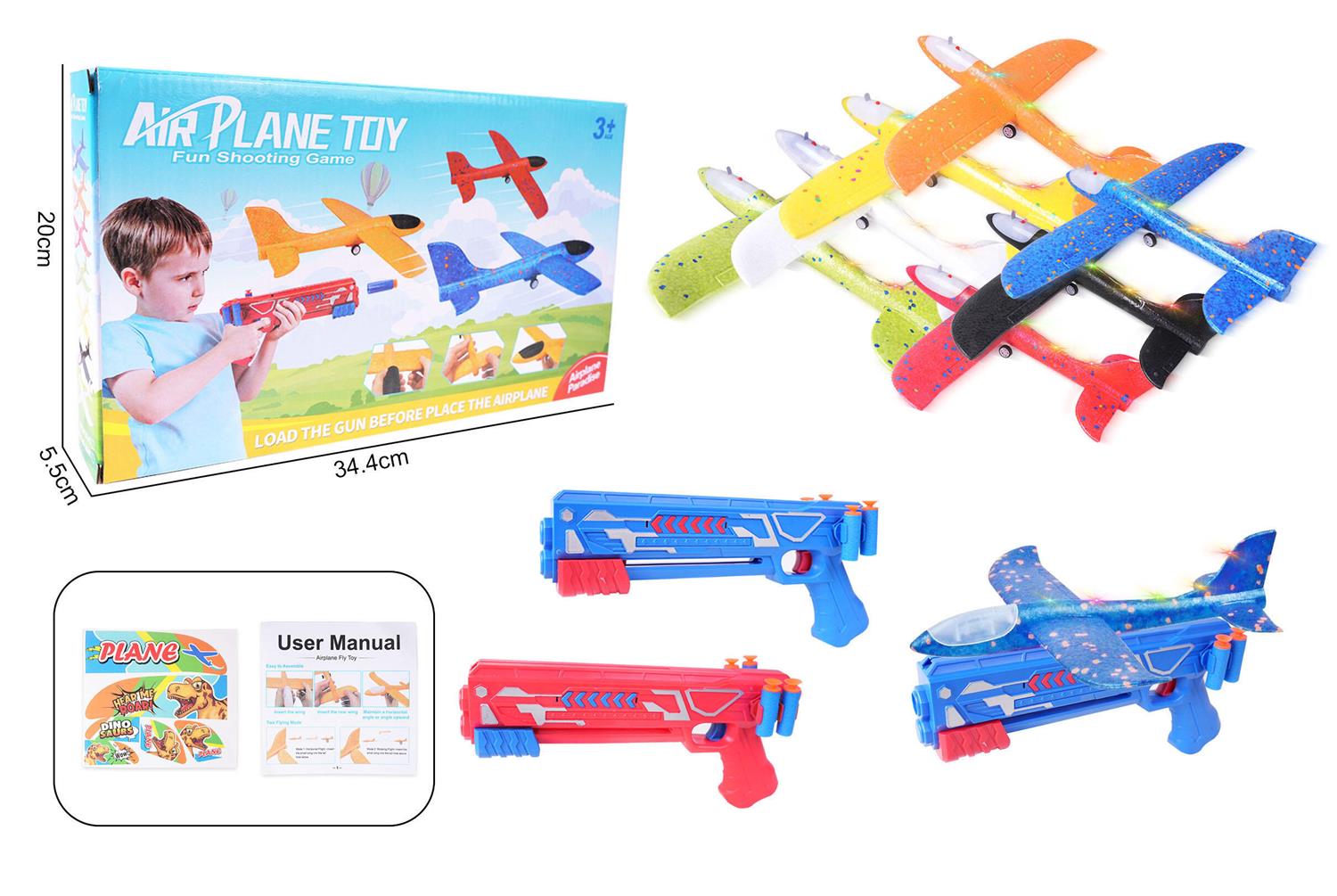 GLIDEFLY - SKYT UT - M/3 STK FLY (34CM)