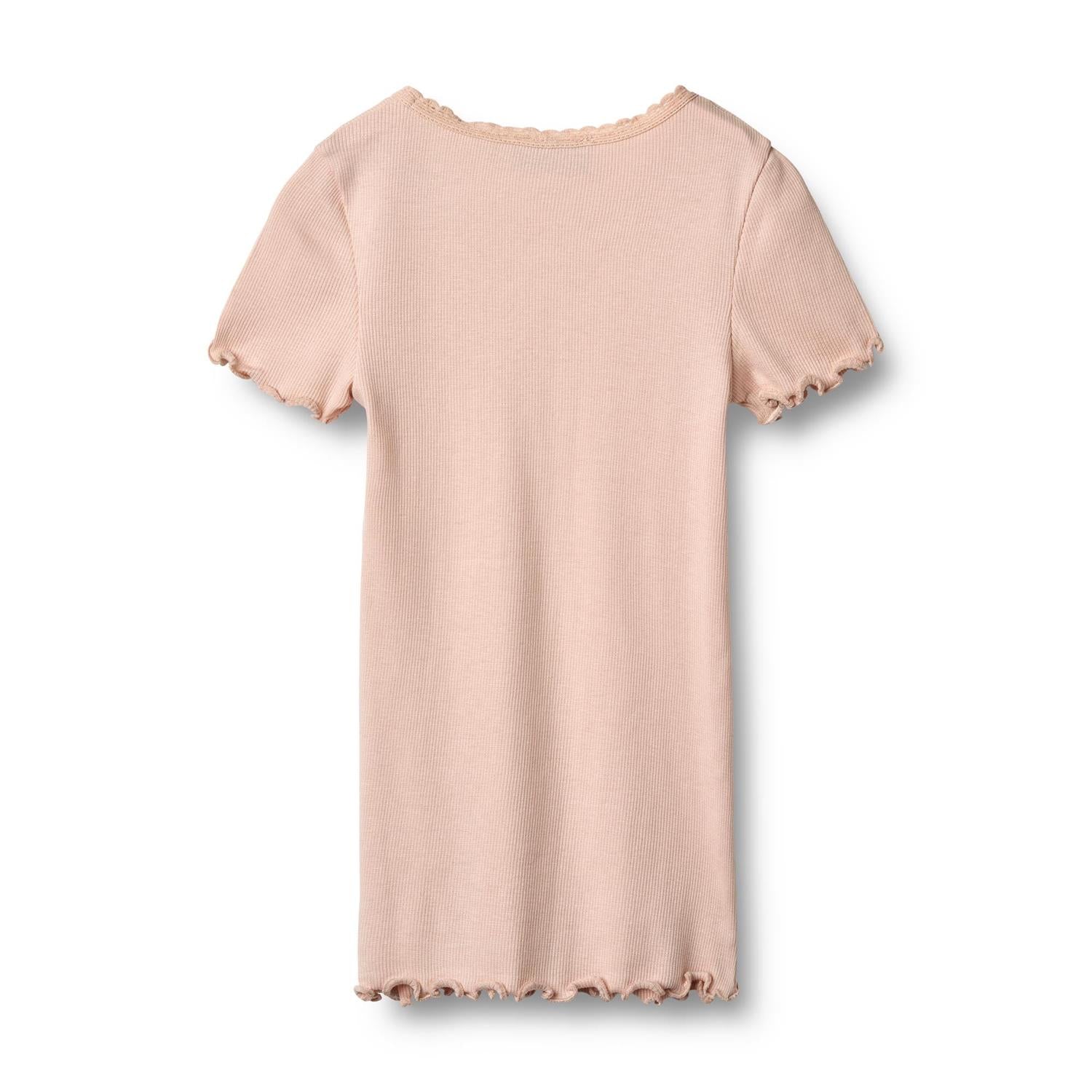 Wheat Rib T-Shirt S/S Katie powder