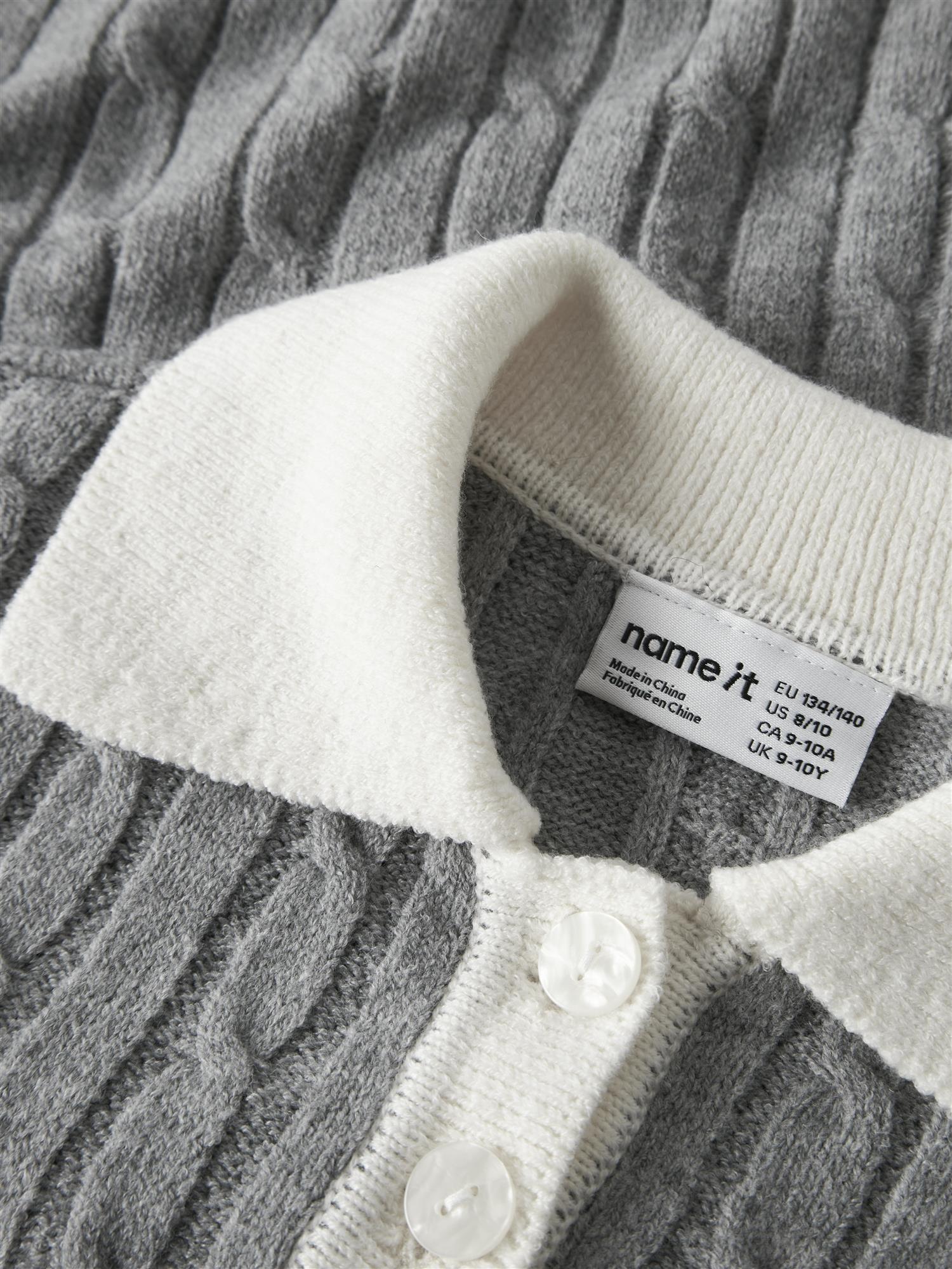 Name it NESSA LS KNIT POLO