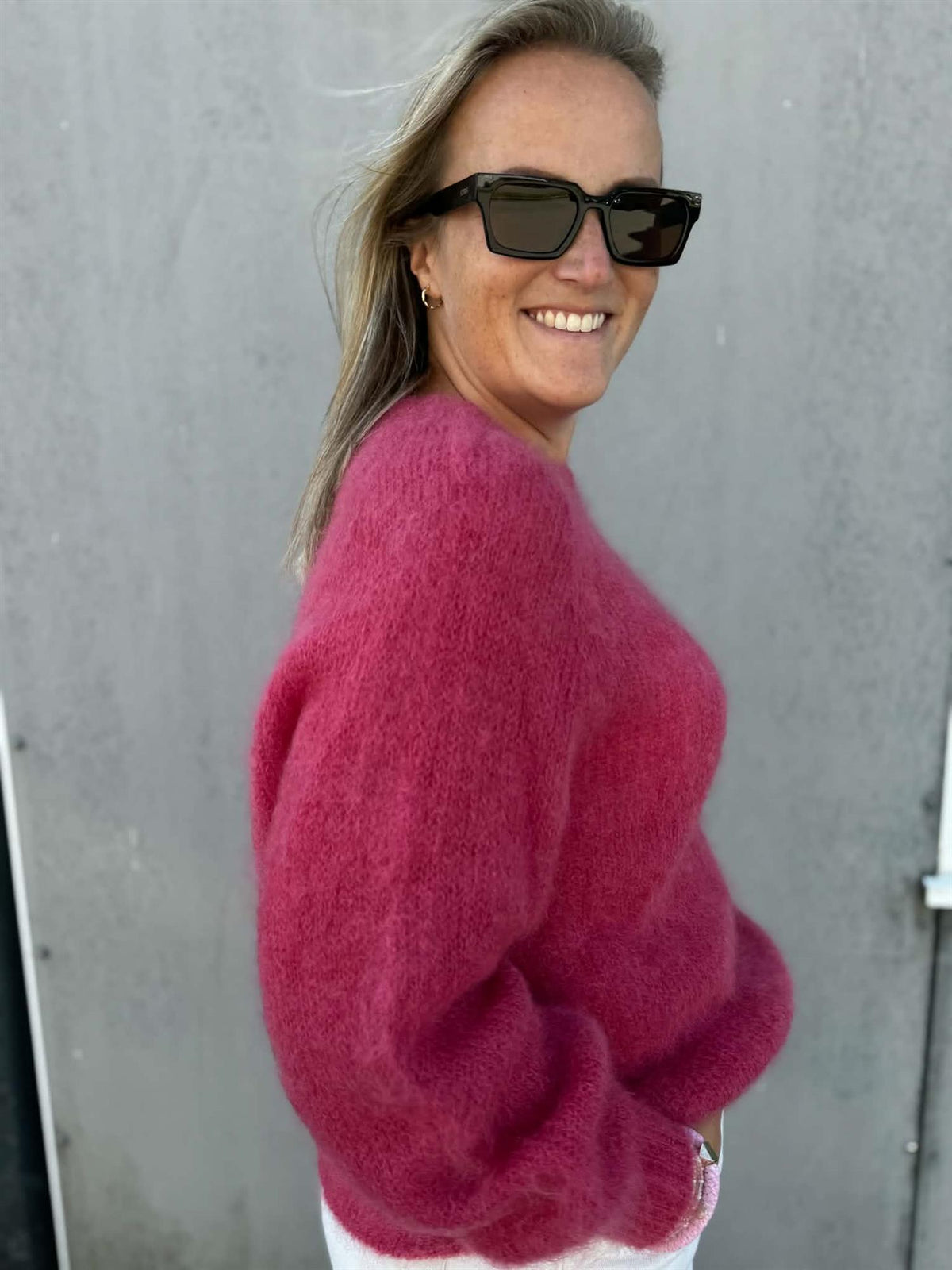 Pepper Lova Mohair Lys Plomme