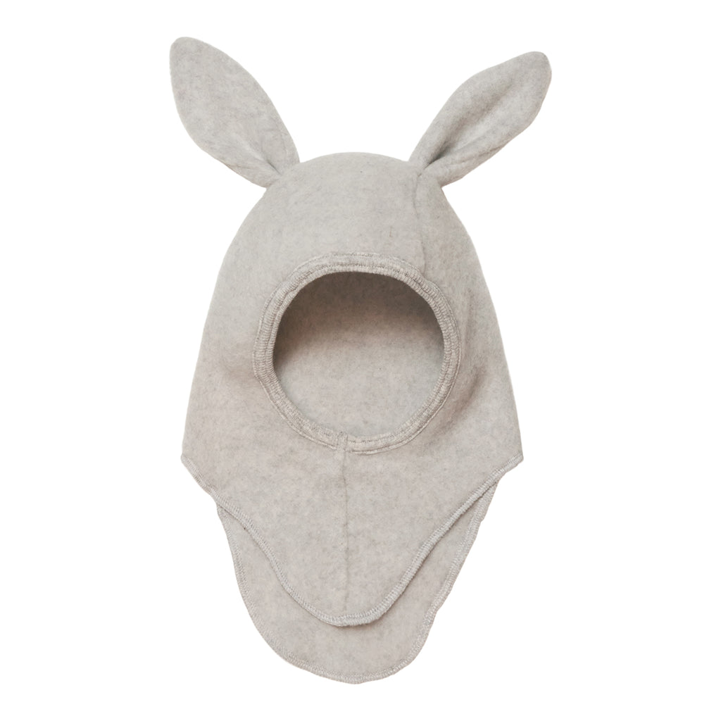 Huttelihut Rabbit Ears Soft Wool Light Grey Melange