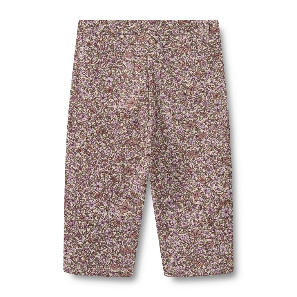 Wheat Sweatpants Eline lilac flowers