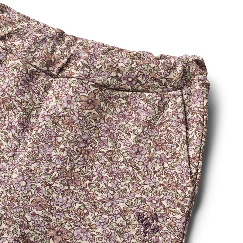 Wheat Sweatpants Eline lilac flowers