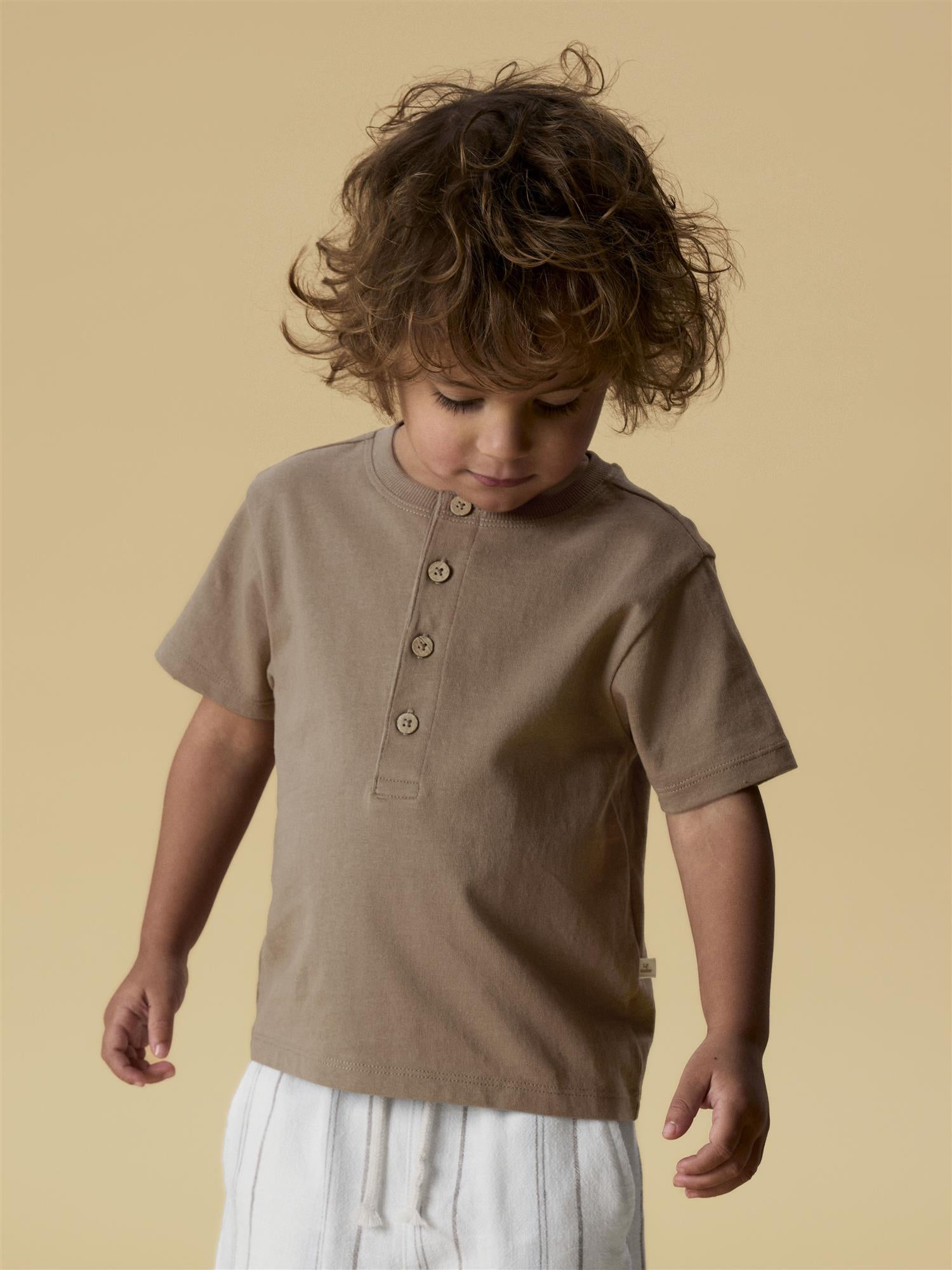 Lil Atelier DOLAN LEN SS LOOSE TOP Coca Mocha