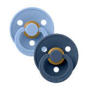 Bibs Round str 2 Natural Rubber Latex Sky Blue/Steel Blue