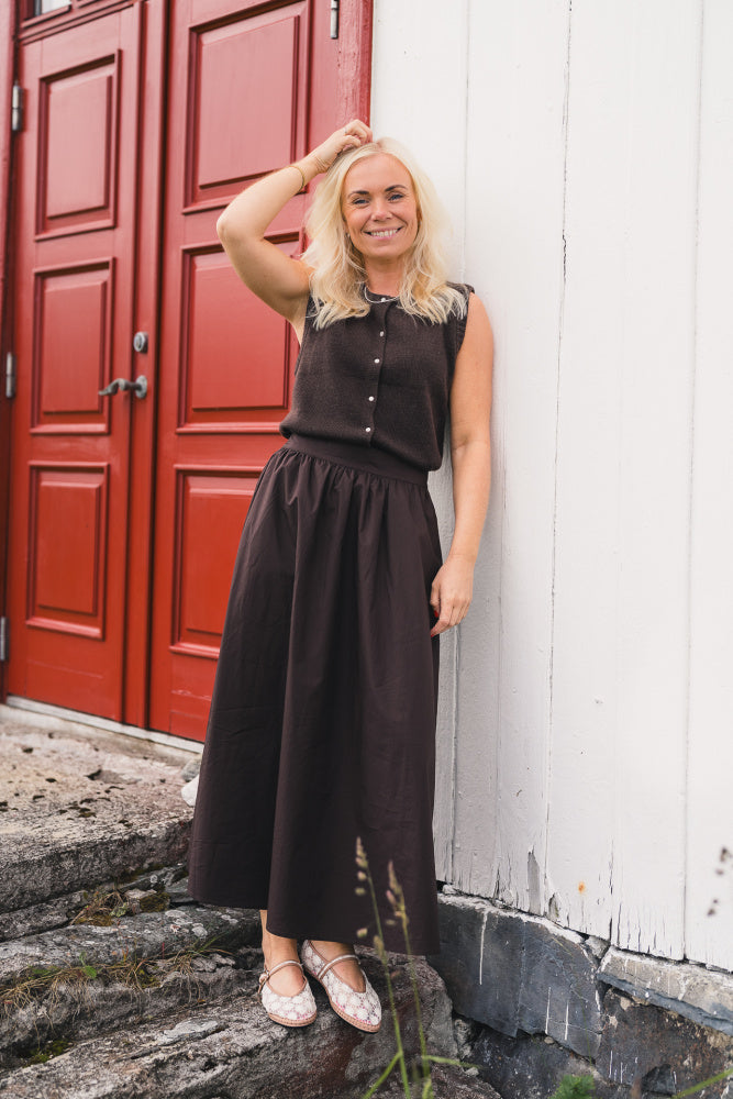 Raus Ida Maja HW Skirt Black Coffee