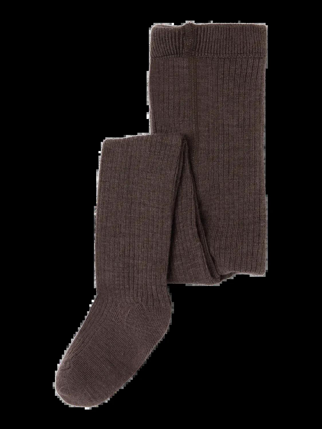 Lil Atelier Rakel Wool Pantyhose Baby Shitake