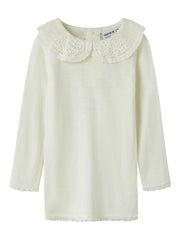 Name it WANG WOOL NEEDLE LS TOP W/COLLAR Snow White