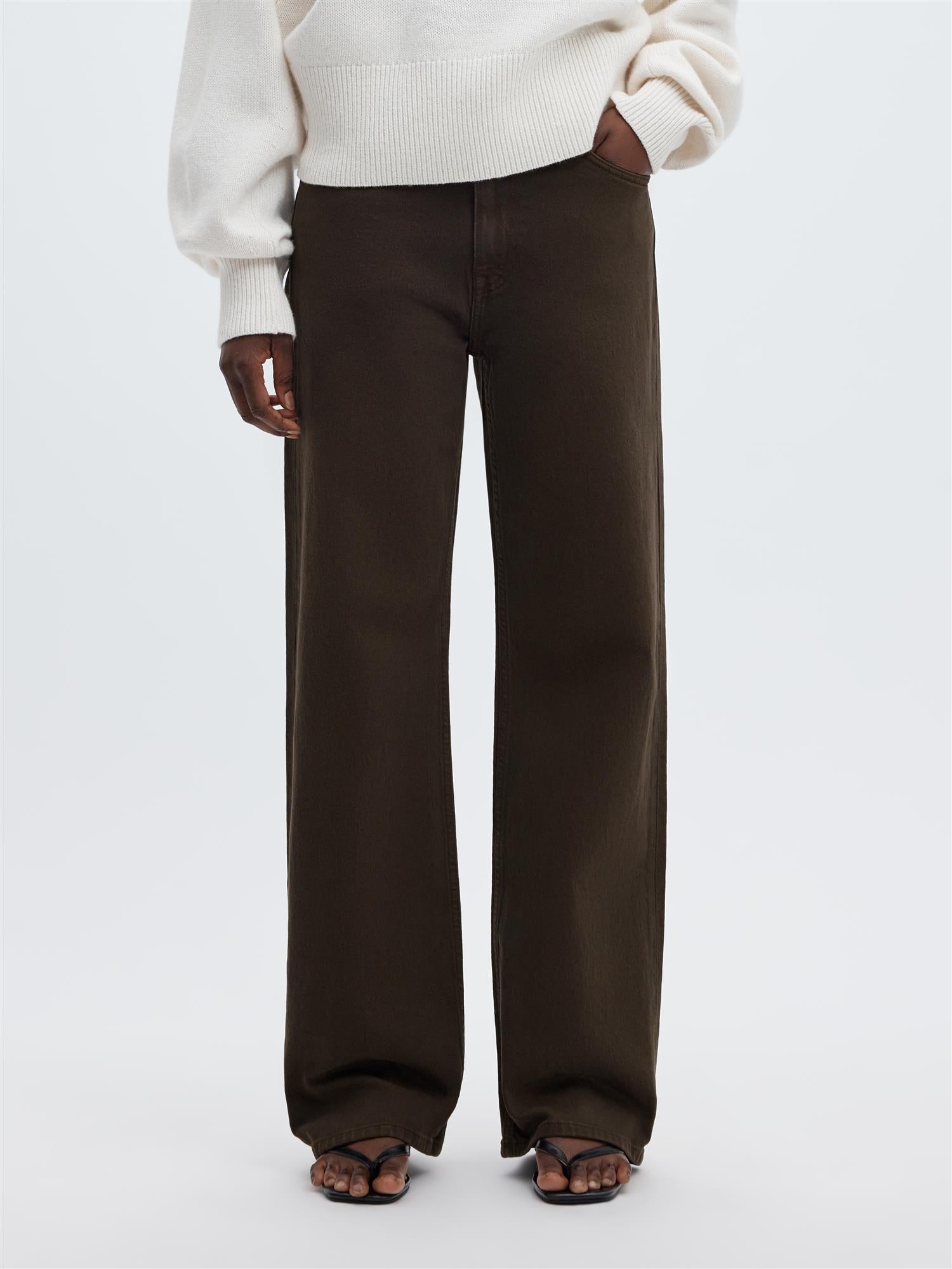 Selected WIDE BEA-KORI COLORED HW JEANS Delicioso