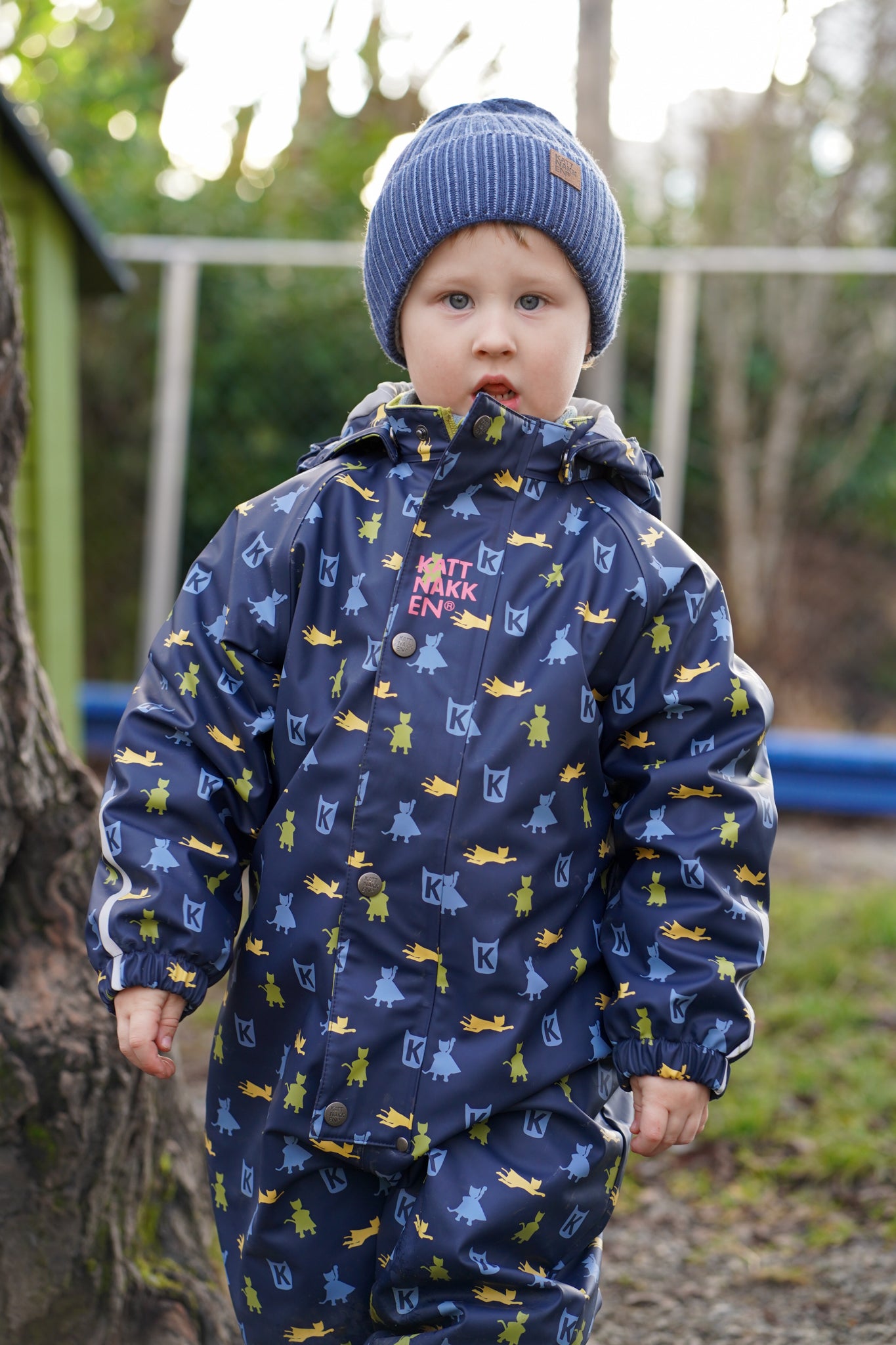 Kattnakken Heilårsregndress Hagl MARINE