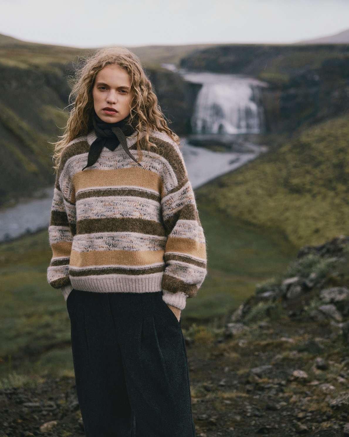 MSCHLowee Scarf Slate Black