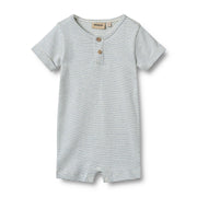 Wheat Jumpsuit S/S Alfred blue stripe
