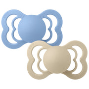 Bibs Supreme Size2, 2 Pk Vanilla/Sky Blue