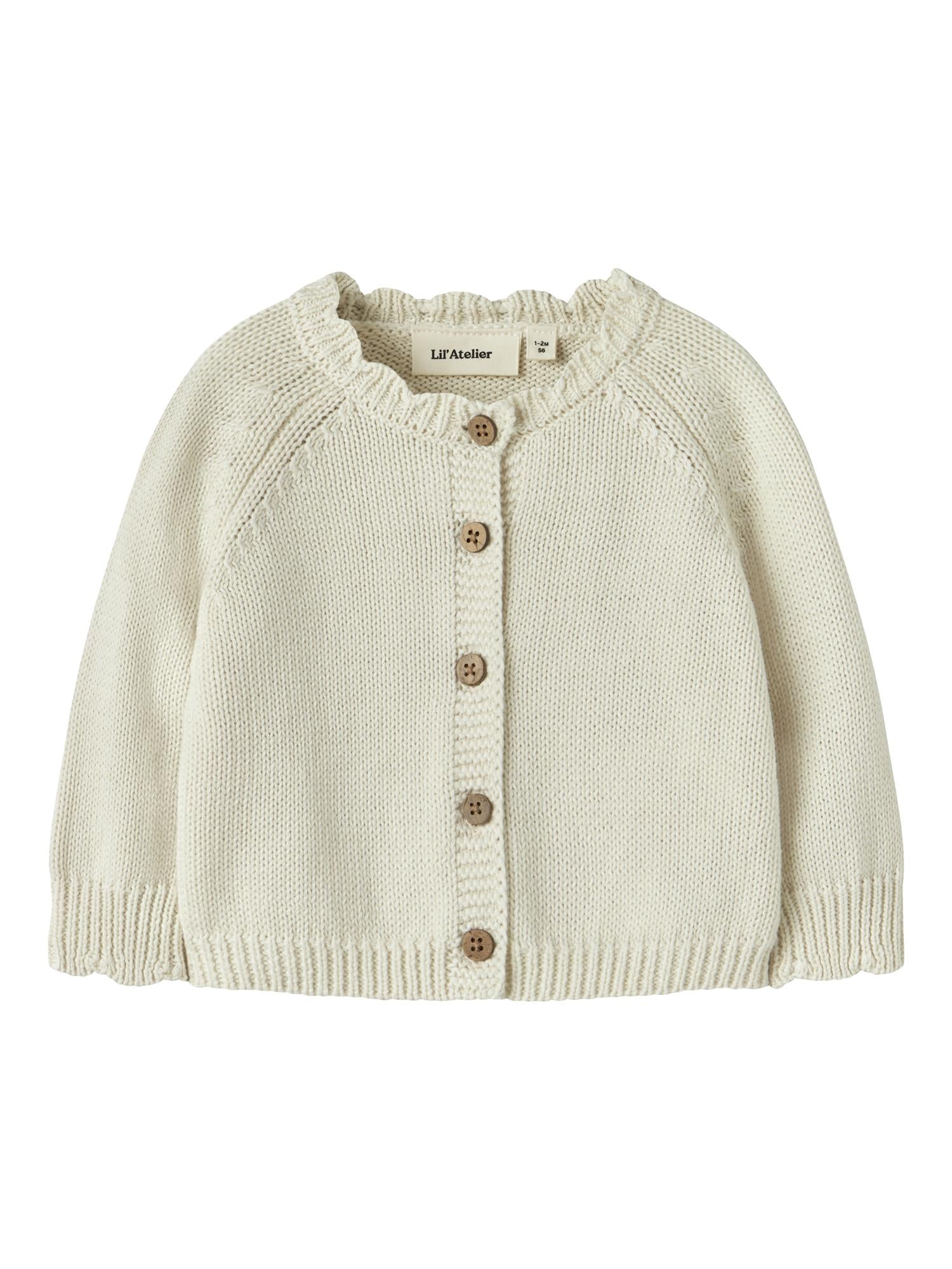 Lil Atelier Ramla Knit Cardigan Turtledove