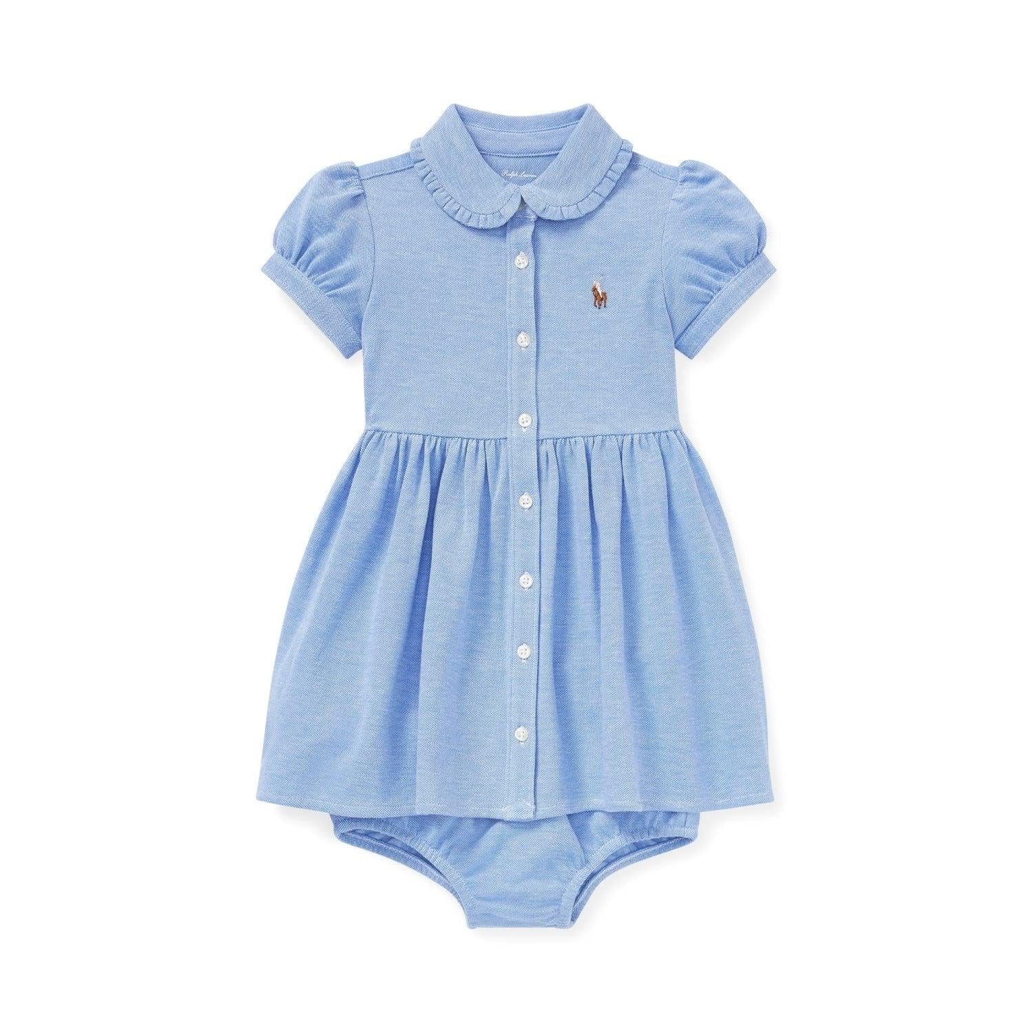 Ralph Lauren Oxford Dress Harbor Island Blue 2pc