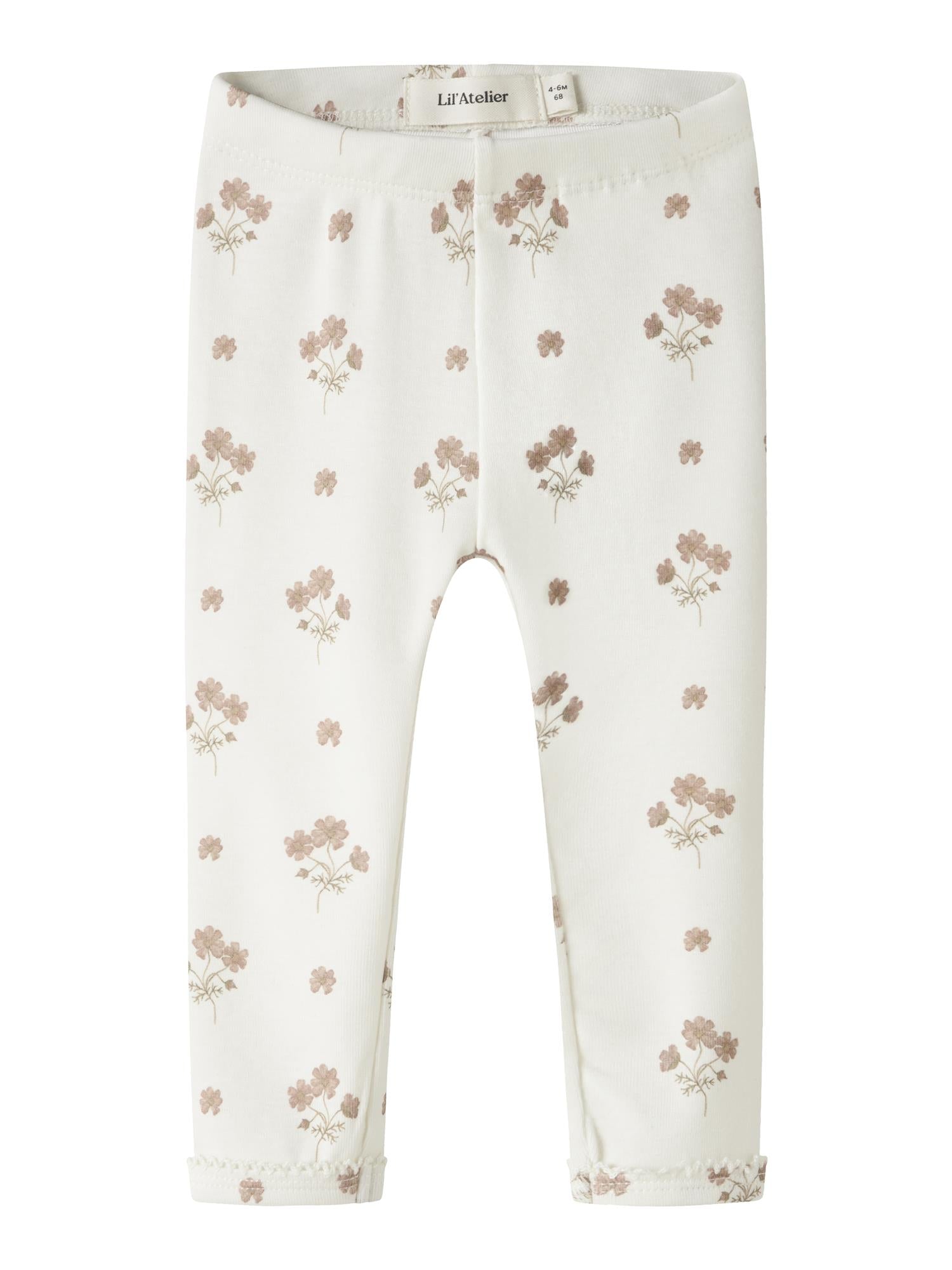 Lil Atelier Gavo LAYO SIN SLIM LEGGINGS FLOWER PINK