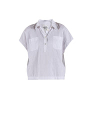Lisbeth short linen Shirt Whie