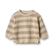 Wheat Knit Pullover Morgan beige stripe
