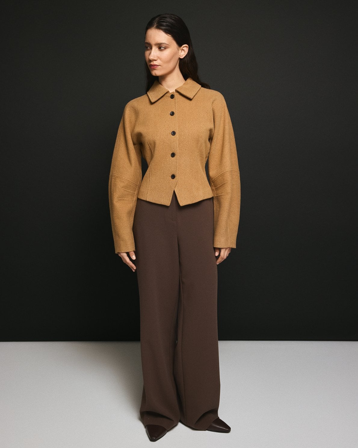 MSCH Macy Michelle HW Wide Pants REGULAR Hot Fudge