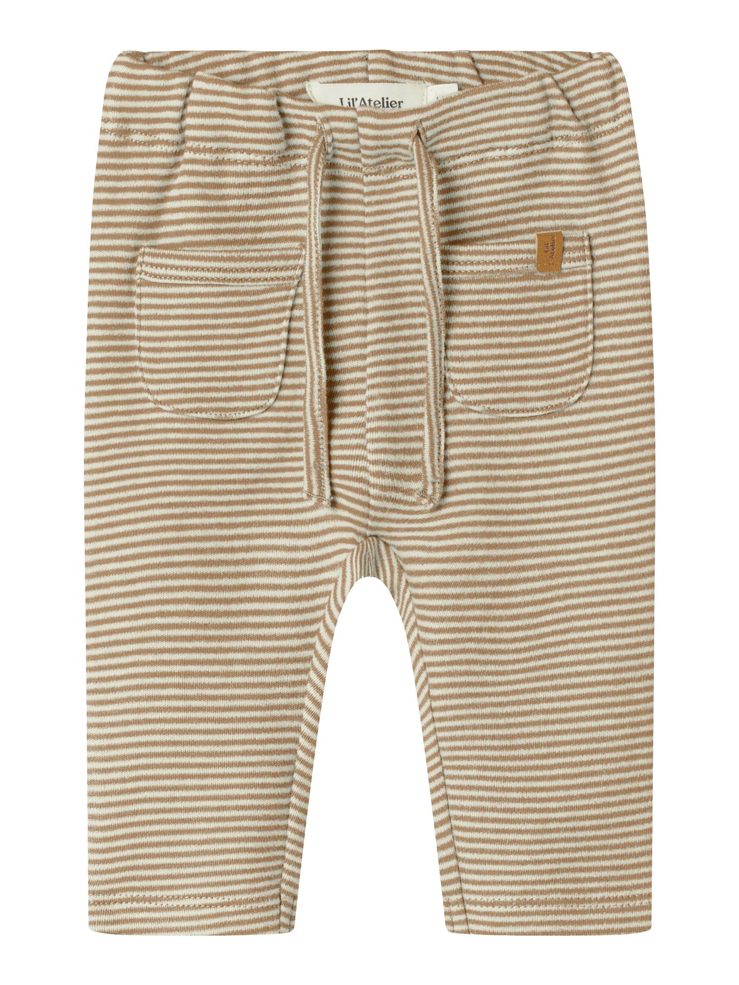 Lil Atelier OHIO pant Stripe Sepia tint