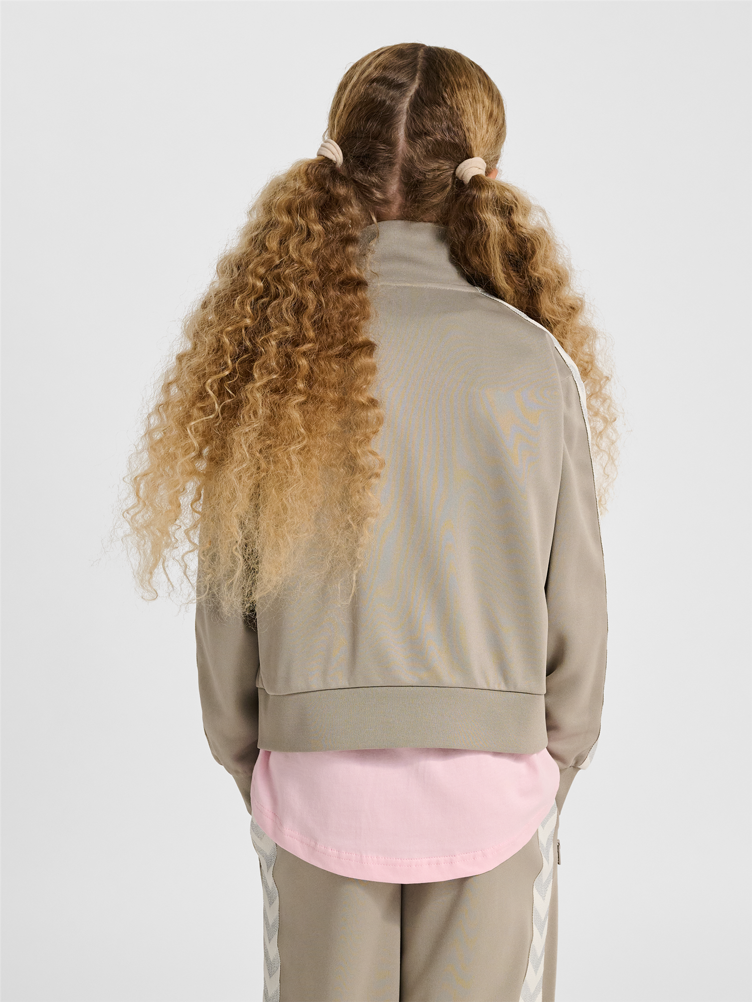 HUMMEL REG POLY TAPE GIRL ZIP JACKET ROCK RIDGE