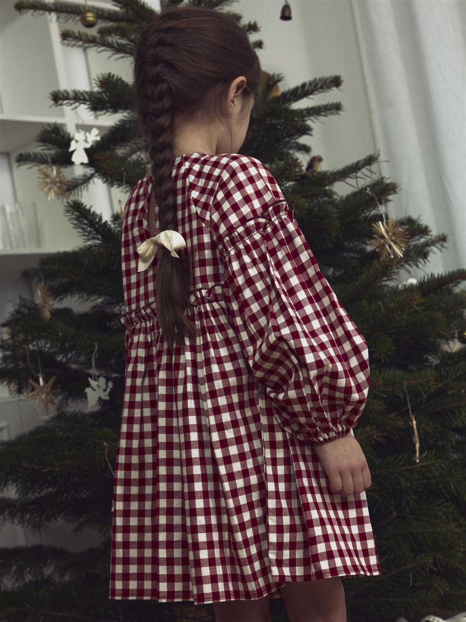 Lil Atelier Frio Loose Dress Red Dahlia