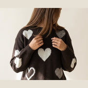 Heart Knit Chocolate