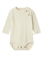 Lil Atelier Nord Wool/cotton Body Turtledove