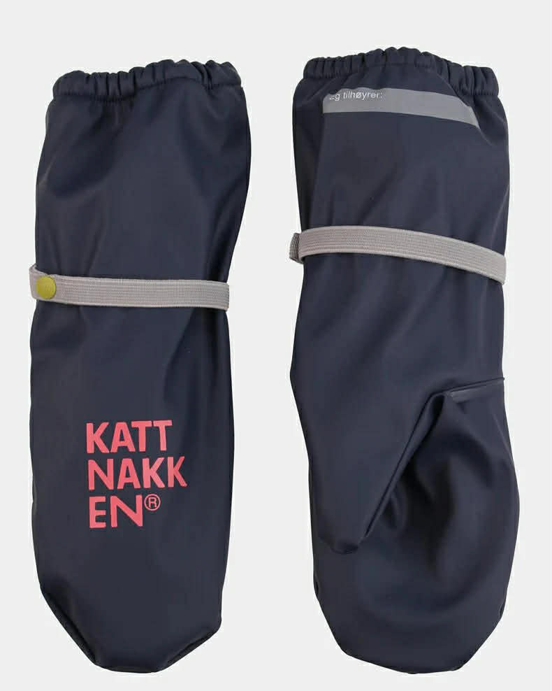 Kattnakken Regnvottar Barn Marine