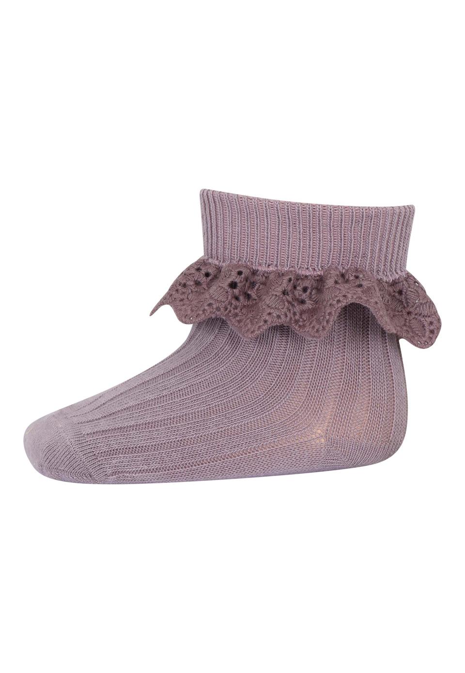 MP Lisa Socks With Lace - Lilac Shadow
