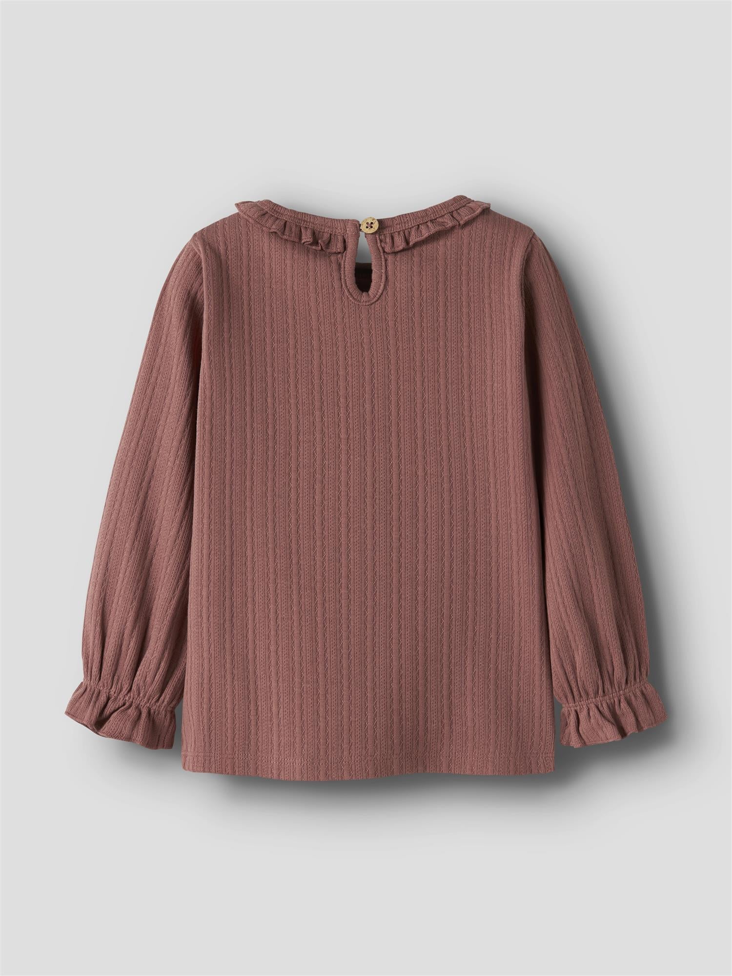Lil Atelier ELSA LS SLIM TOP Withered Rose