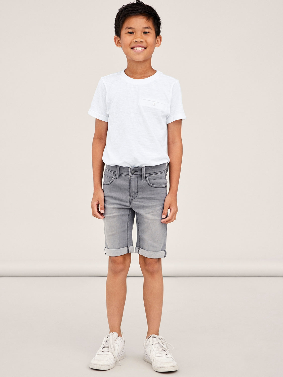Name it Silas Jeans Shorts Grey Denim