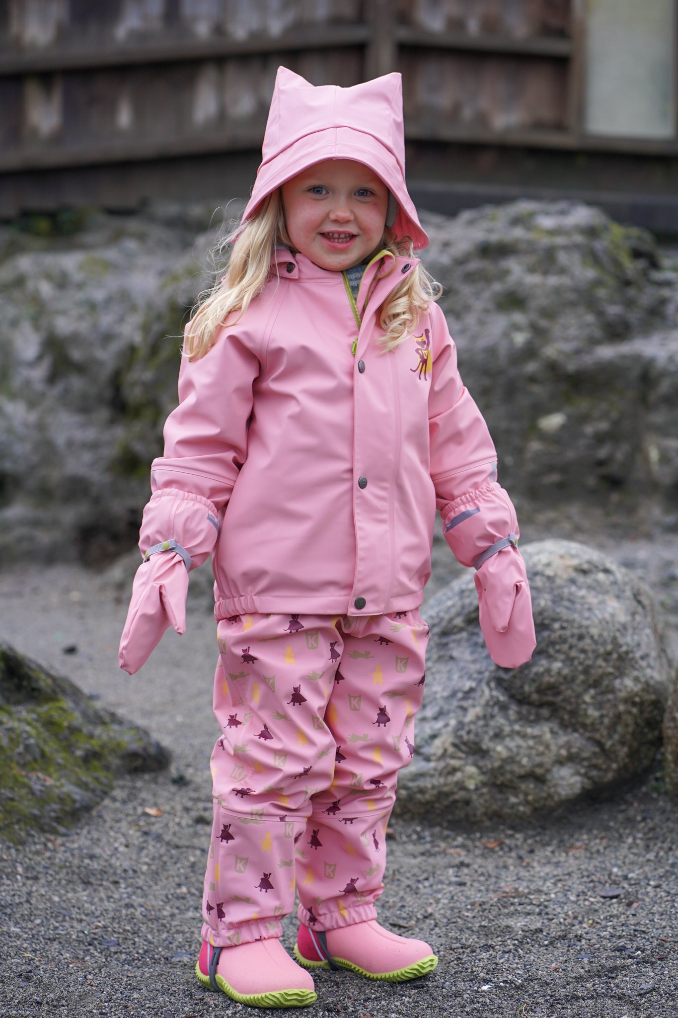 Kattnakken Plask Rosa Krystall