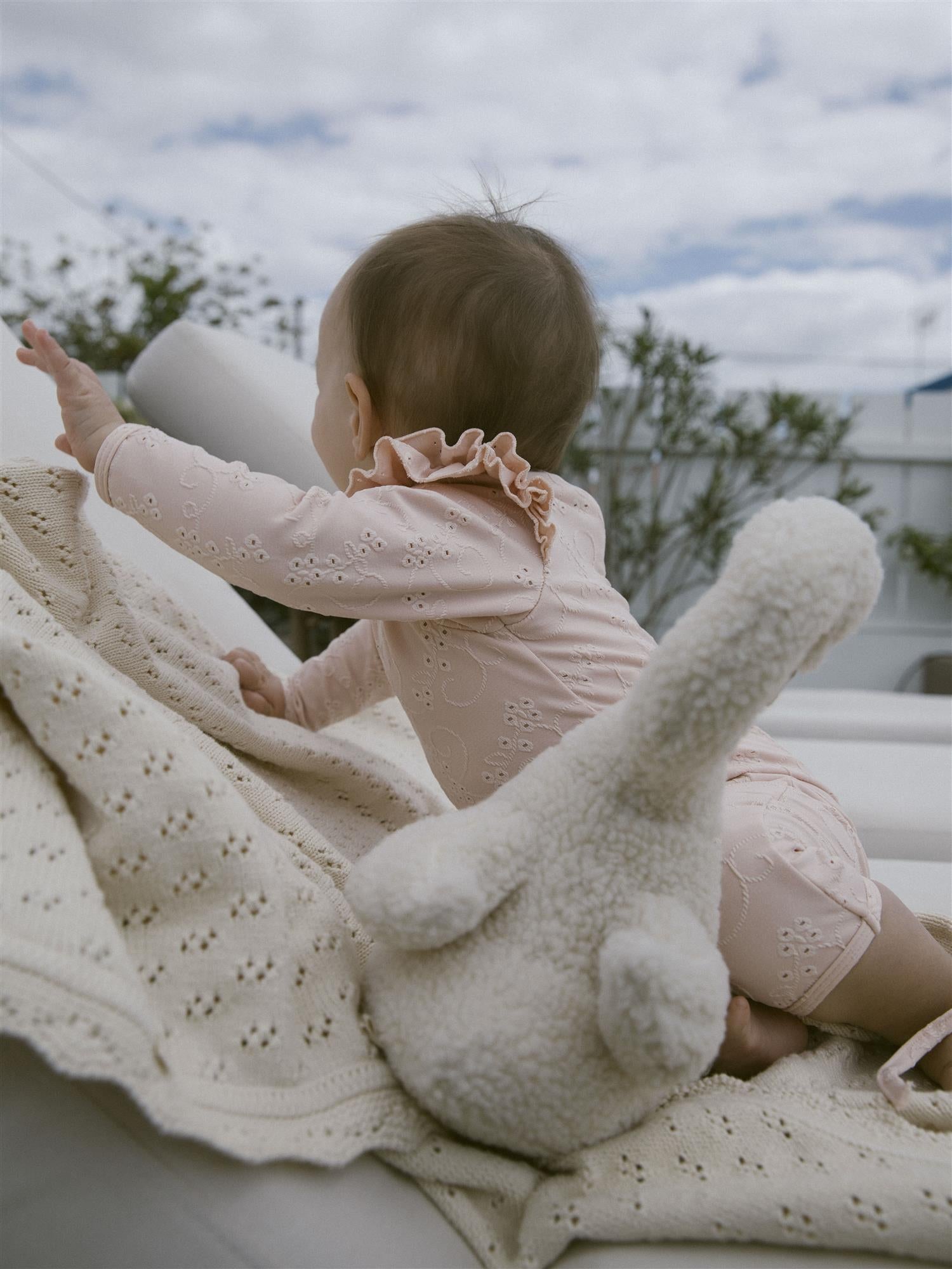 Lil Atelier Felice Uv Long Swimsuit Peach Whip