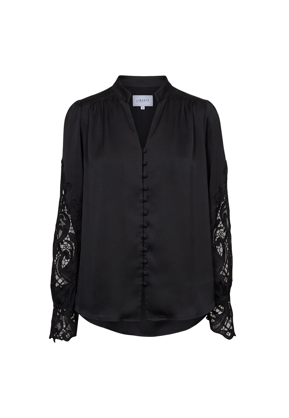 RIGMOR LS BLOUSE Black