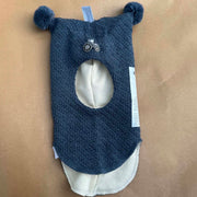 Kivat Balaclava Braided Knit Traktor Blue Melange