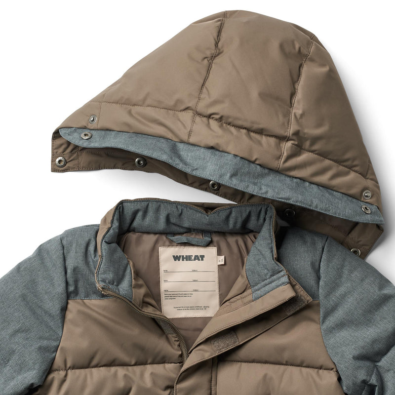 Wheat Puffer Jacket Anton dry wood