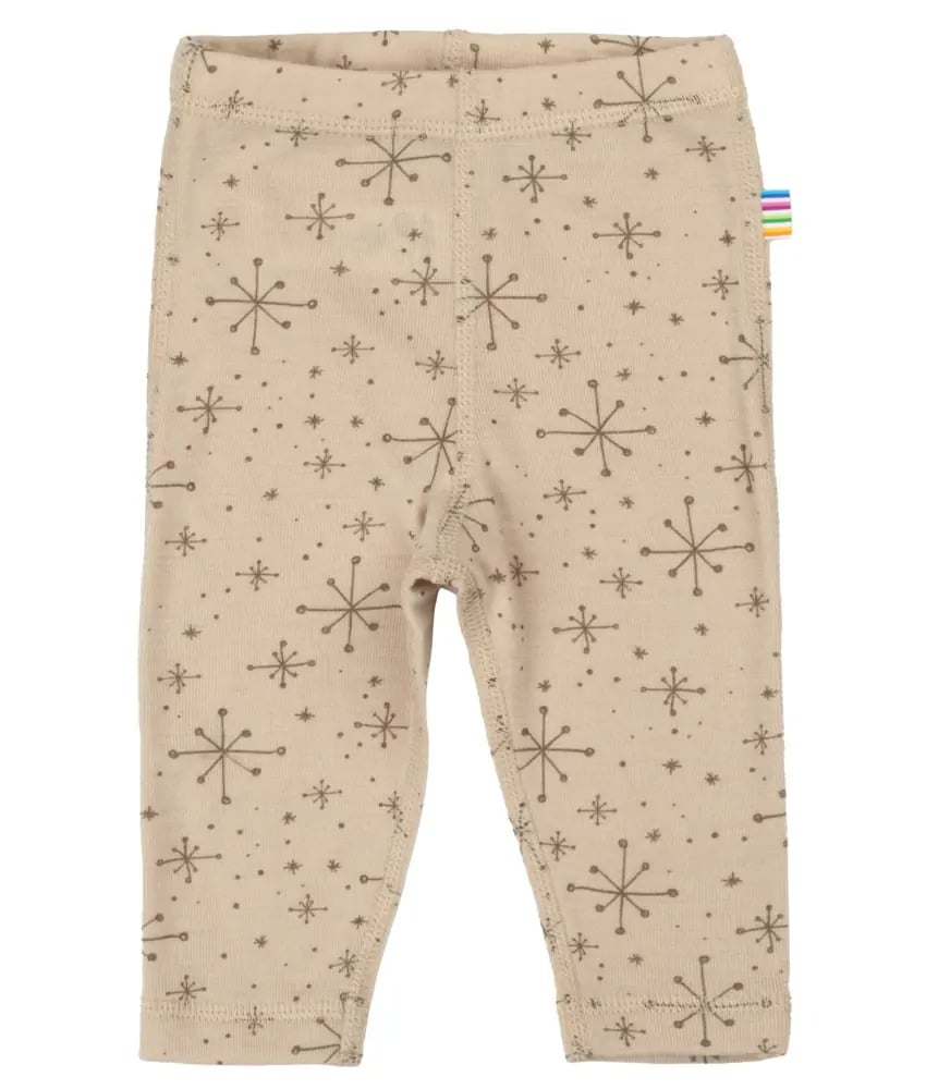Joha Leggings Ull Beige snowflake