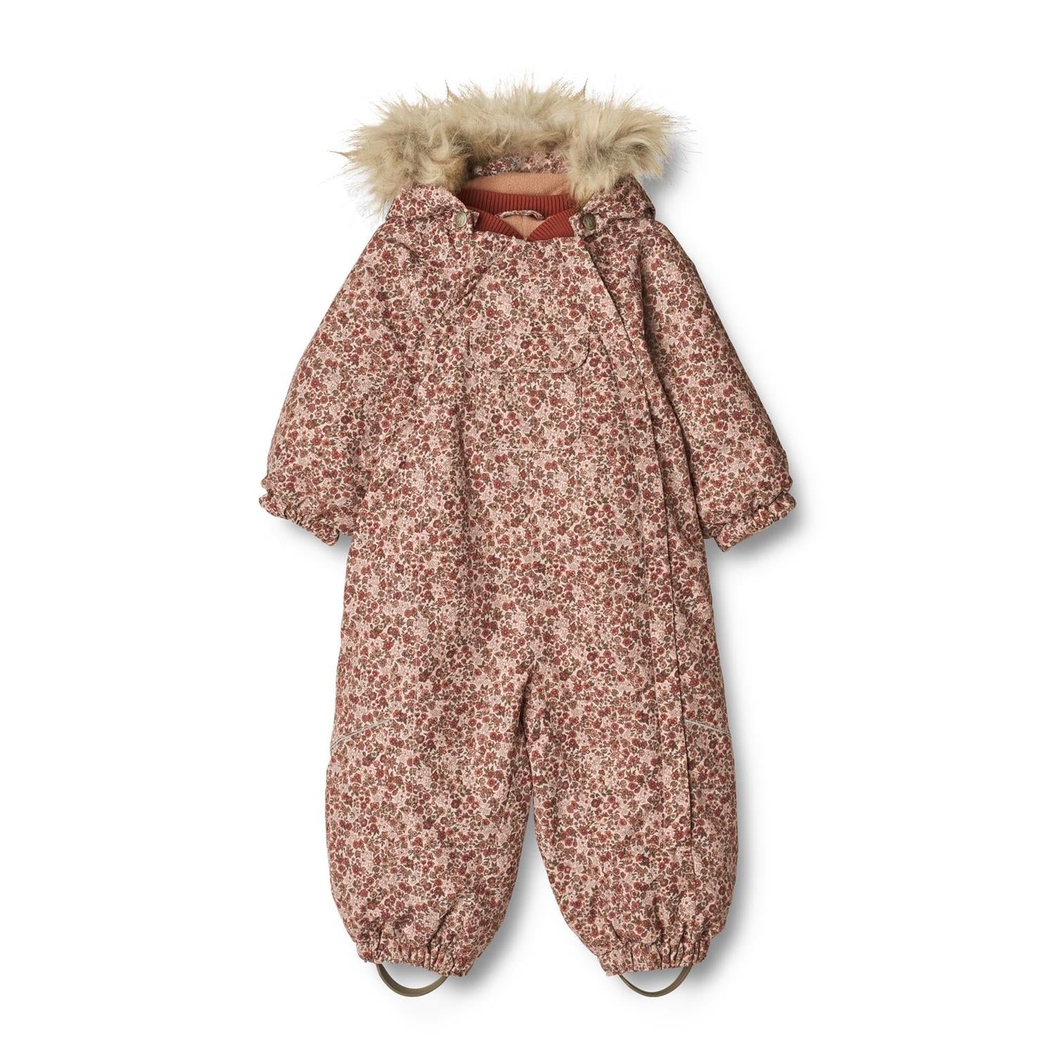 Wheat Snowsuit Nickie Tech Rose dust flowers
