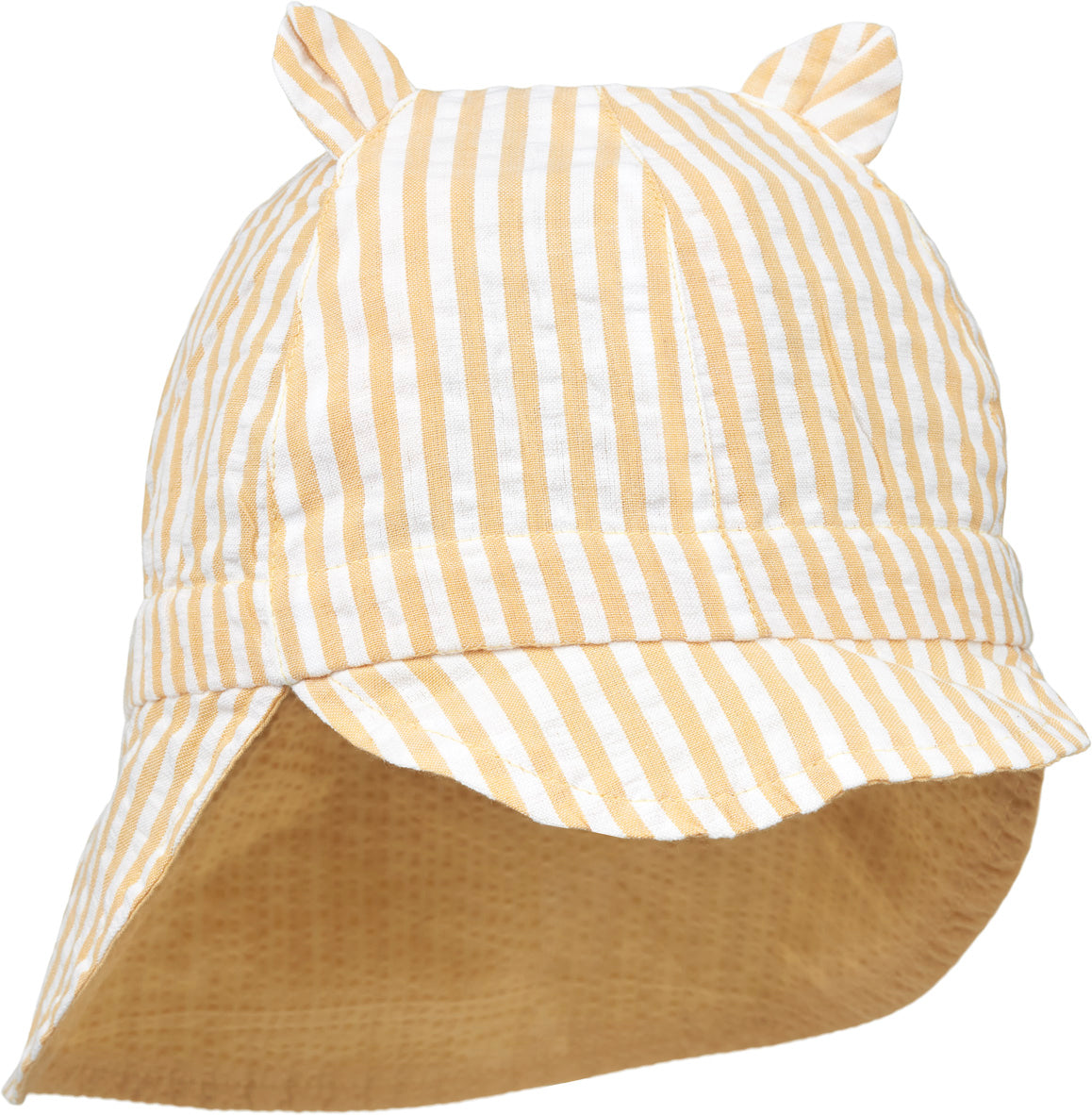 Liewood Gorm Reversible seersucker stripe: Jojoba/White