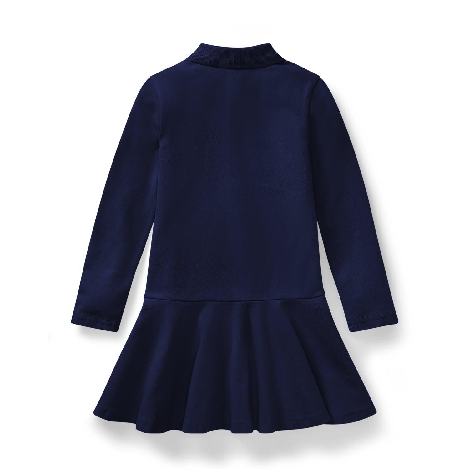Ralph Lauren Stretch Cotton Mesh Polo Dress Navy